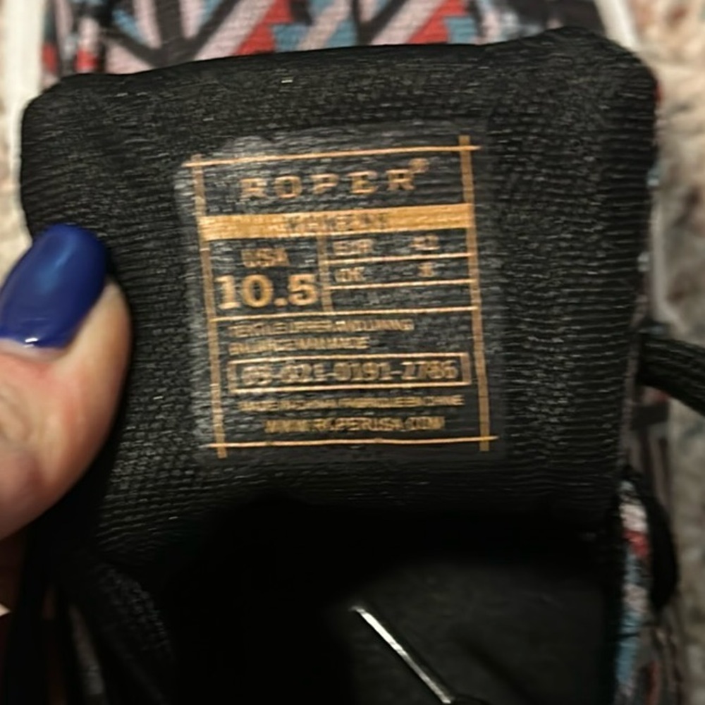 Roper Geometric Pattern Sneakers - Picture 6 of 6